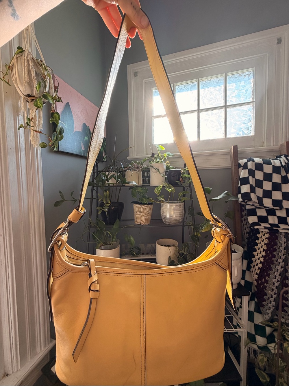 Coach Leather Ergo Convertible Hobo Shoulder Bag / Crossbody